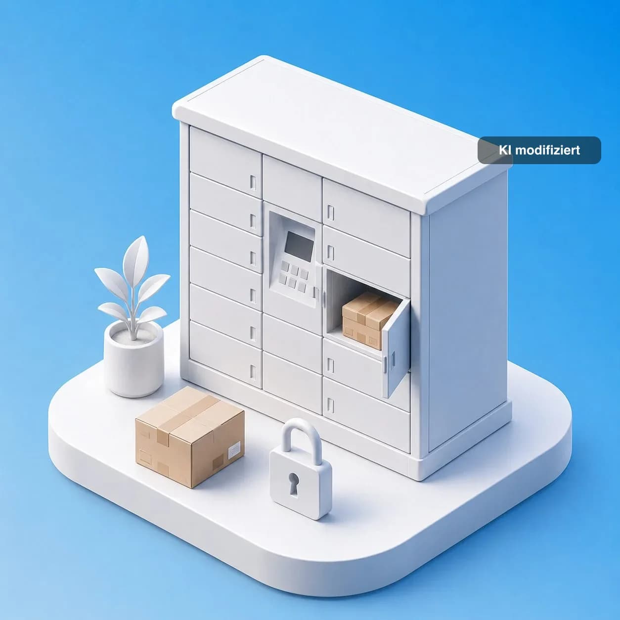Parcel & Locker Systems — illustrative image, AI edited