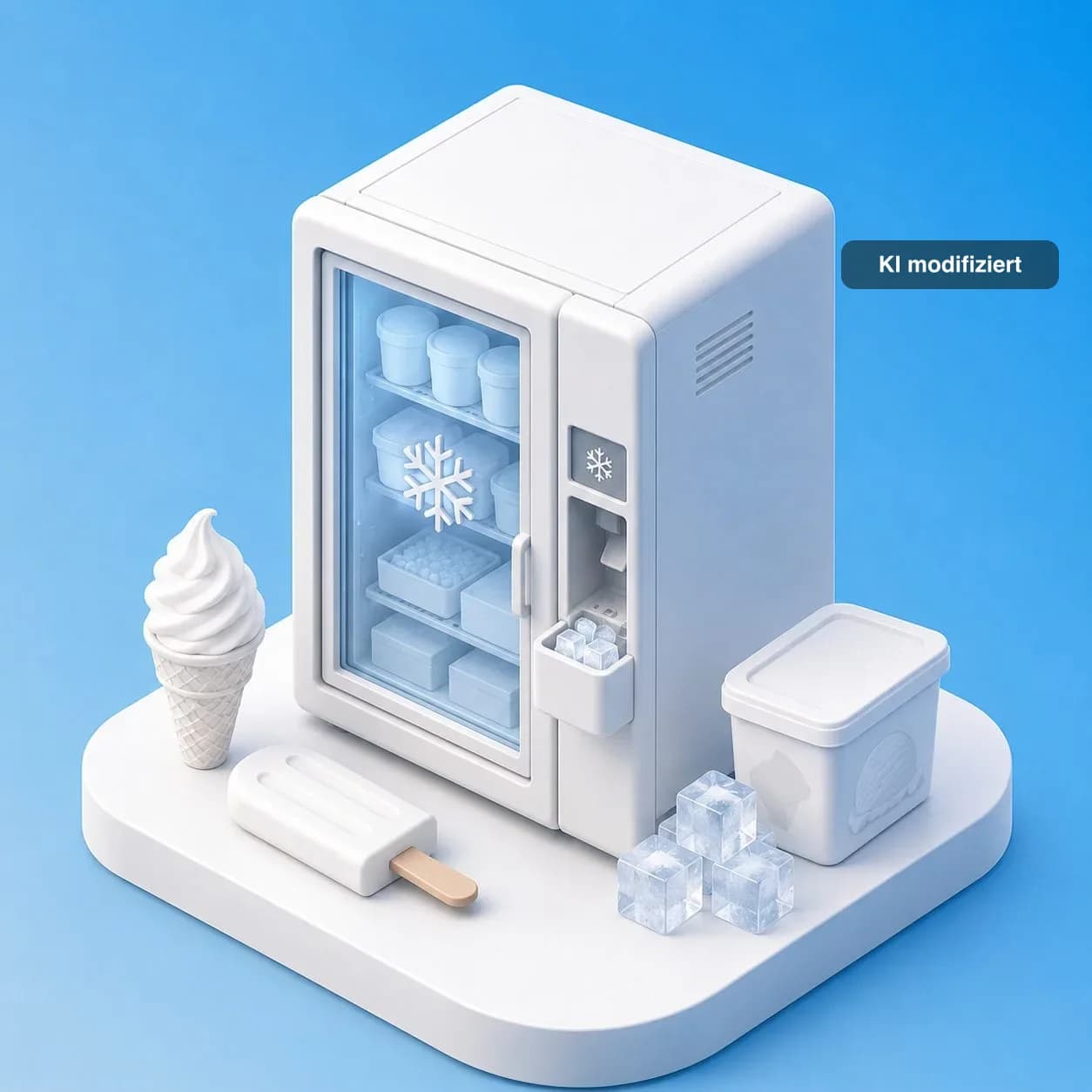Frozen & Ice Machines — illustrative image, AI edited